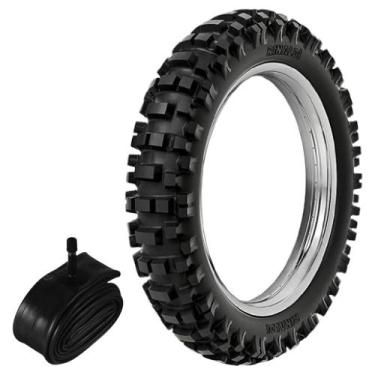 Imagem de Kit Pneu Cr 250 Yz 450f Yz 250f 110/90-19 Rmx35 Rinaldi + Câmara