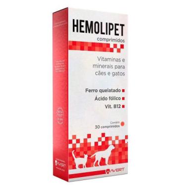 Imagem de Hemolipet Avert 30 Comprimidos - Avert Saúde Animal / Hemolipet