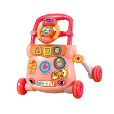 Imagem de oshhni Brinquedo de empurrar e andar para bebês, brinquedo de aprendizagem musical, presente, desenvolvimento de habilidades motoras, brinquedo de atividade, Vermelho
