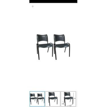 Imagem de Kit 2 Cadeiras Prisma Iso Fixa Desmontável Empilhavel - Sintonia Flex
