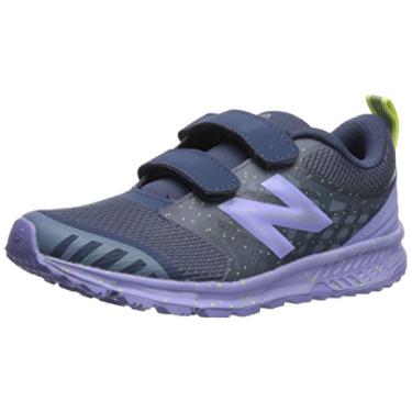 Imagem de New Balance Tênis de corrida infantil unissex FuelCore Nitrel V3, Índigo vintage/violeta gelo, 12 Wide Little Kid