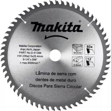 Imagem de Serra Circular - D51384 / 9.¼'' / 60d - Makita