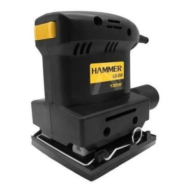 Imagem de Lixadeira orbital hammer 135w acabamento massa madeira 220v
