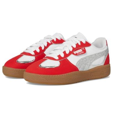 Imagem de PUMA Tênis infantil unissex Palermo Moda (criança grande), Para todos os tempos, vermelho/PUMA prata/chiclete, 17
