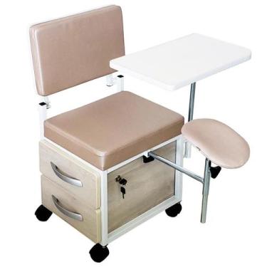 Imagem de Cirandinha Manicure Pedicure Evolux Rosê Com Gaveta Avelã - For-Ty Sto