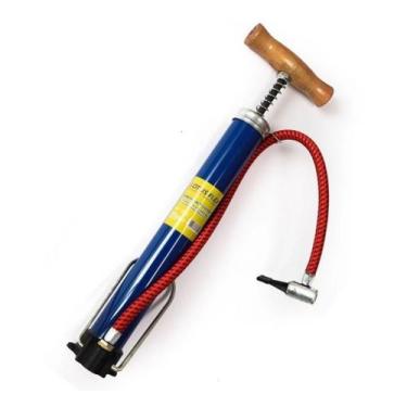 Imagem de Bomba de Ar Metal de Mão p/ encher Pneu Bola Colchão - LOTUS