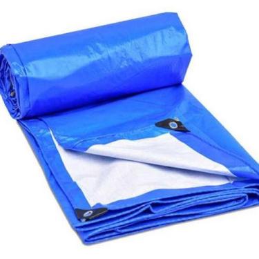 Imagem de Lona lago azul e branca 15 x 10 m 300 micra com ilhos - Lonas America 