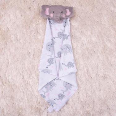 Imagem de Naninha Bebê Safari Bichinhos Fofos de Pelúcia Com Prendedor de Chupet