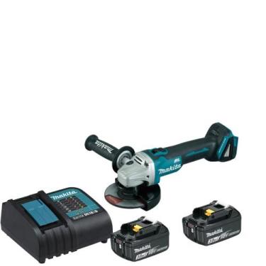 Imagem de Esmerilhadeira Angular 18v Dga504 + 2 Baterias 3ah + Carregador - MAKI