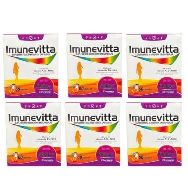 Imagem de Kit 6 Imunevitta Mulher De A A Zinco 60 Cápsulas.