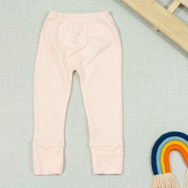 Imagem de Calça para Bebê Suedine Com Pé Reversível Rosa Claro - Era Uma Vez, Ro