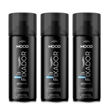 Imagem de Kit 3 Hair Spray Fixador Normal Mood 200Ml - My Health