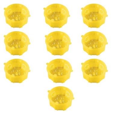 Imagem de Caixinha de luz Octogonal 4x4 FMS Tramontina amarela 10 pçs