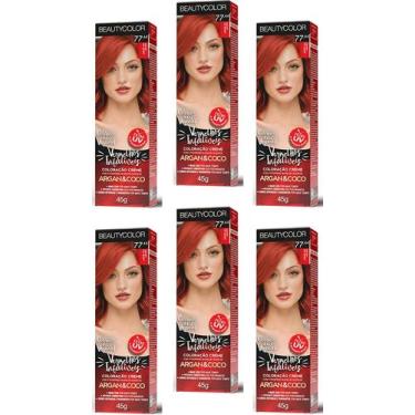 Imagem de Beauty Color Tintura 76.44 RUIVO ABSOLUTO TESTE 45gr (06 Unidades) Cor