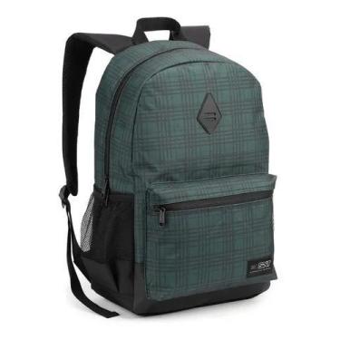 Imagem de Mochila Escolar Xadrez De Costas Unissex Reforçada Unissex Seanite - S