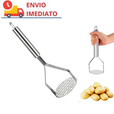 Imagem de Amassador Espremedor de Batatas Inox Fejão Legumes Purê - SQ Só Qualid