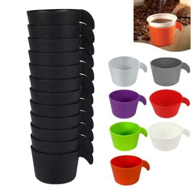 Imagem de Conjunto Copete 12 Porta Copos Descartável Cantinho Do Café Chá Em Plá