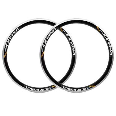 Imagem de Kit 2 Rodas 20/36 Furos V-Maxx LT Bmx Freehide V-Brake Vzan, Preto