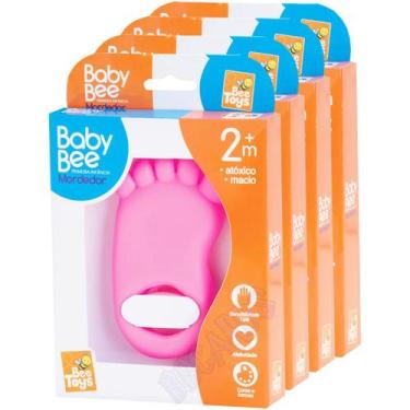 Imagem de Kit Mordedores Macios Bebê Pezinho E Mãozinha Bee Toys