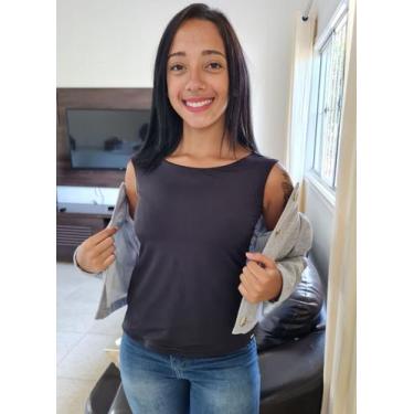 Imagem de Blusa Regata Modeladora Feminina Tecido Grosso Ref. 15596 - Doccemulhe