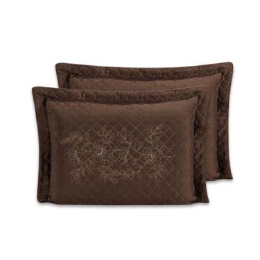 Imagem de 2 Porta Travesseiros Com BORDADO Ultrassônico Matelado 70cmx50cm - Dry