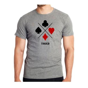 Imagem de Camiseta camisa masculina jogo truco truqueiro baralho nipe - Dogs, Ci