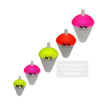 Imagem de Kit Boia de Pesca Isopor Tamanhos Pequeno Médio Ou Grande Para Pescari