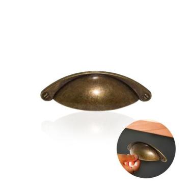 Imagem de Puxador Concha Ouro Velho Envelhecido - Bigfer