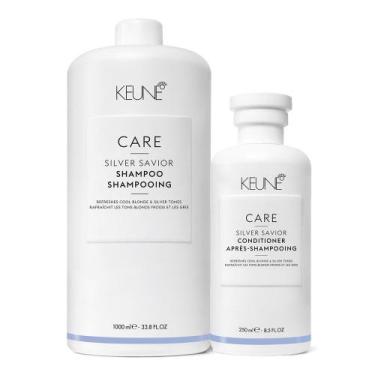 Imagem de Kit Keune Care Silver Savior Shampoo Litro Condicionador 250ml (2 prod