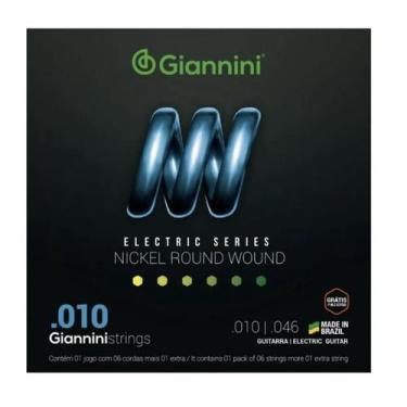 Imagem de Encordoamento Guitarra .010 Giannini Electric 1ª (Mi) Extra