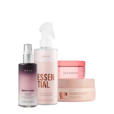 Imagem de Kit Braé Hair Proteín Essential Hair Spray Máscara e Beauty Sleep (4 p