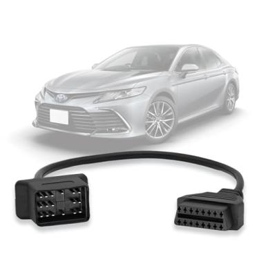 Imagem de VZG Adaptador OBDII adequado para cabo de diagnóstico Toyo-ta de 17 pinos OBD1 a 16 pinos OBD2, compatível com conector de 17 pinos de veículos Toyo-ta, funciona com ferramenta de digitalização de