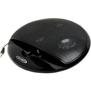 Imagem de JENSEN Alto-falante estéreo portátil SMPS-125 para iPod/iPhone, MP3, tablet e smartphone preto