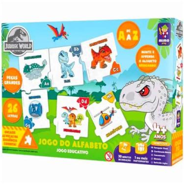 Imagem de Quebra Cabeça Gigante Alfabeto Jurassic World Dinossauros - Mimo, Colo