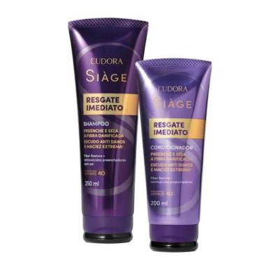 Imagem de Combo Eudora Siàge Resgate Imediato Shampoo 250ml + Condicionador 200m