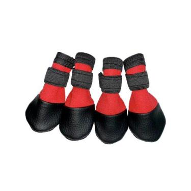 Imagem de Sapatinho Cachorro PP - Botinha Pet - Napatinha, Vermelho, M