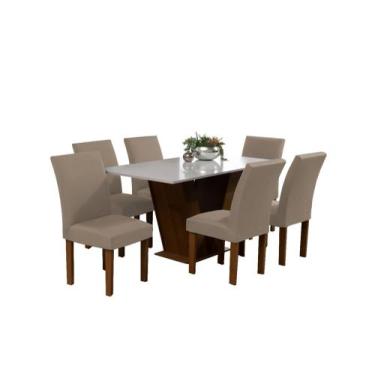 Imagem de Kit 4 Capa De Cadeira Com Elástico Sala Cozinha Luxo - Dennis Confecçõ