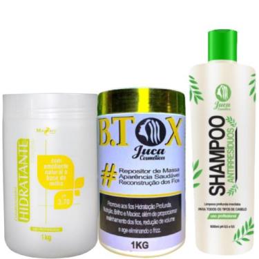 Imagem de Kit B.tox Capilar Redutor de Volume 1kg Juca + Condicionador Milho 1kg