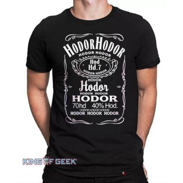 Imagem de Camiseta Hodor Hold The Door Game Of Thrones Camisa Série - king of Ge