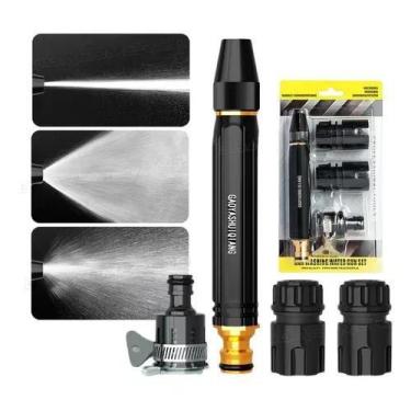 Imagem de Bico Alta Pressão Jato Mangueira Água Kit 4 Pçs Lava Carro - Homelar