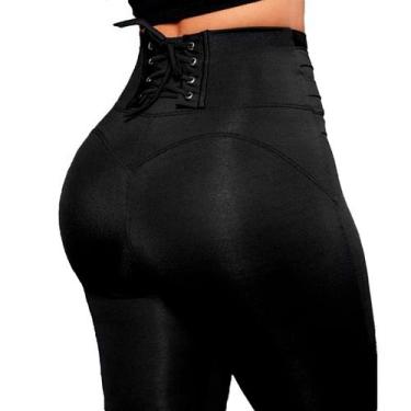 Imagem de Calça Legging Feminina Tecido Grosso  Empina Bumbum Cintura Alta - ARC