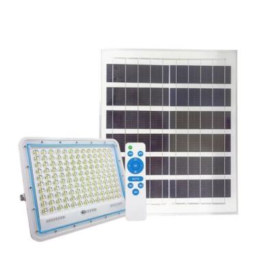 Imagem de Kit 2 Refletor Solar Holofote 200w Placa Bateria Prova Dágua - REQUINT