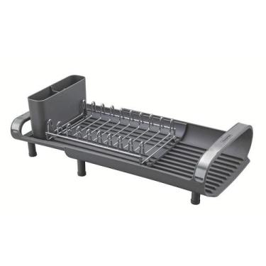 Imagem de Escorredor de Louça Plurale Compacto Com Secador e Porta Talheres Graf