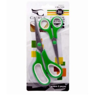 Imagem de Kit com 2 tesouras Multifuncional CAERUS CRS-7150, Verde