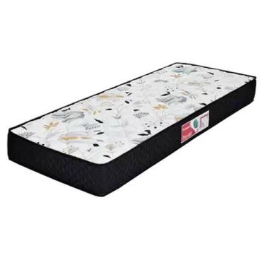 Imagem de Colchão Solteiro Espuma D33 Turquesa 88x188x24 Preto - Prorelax