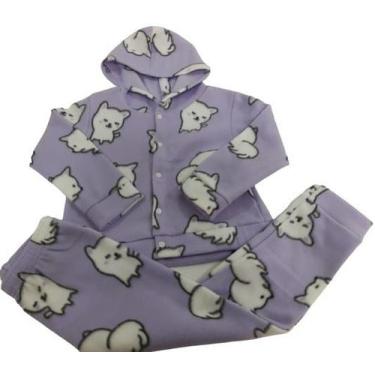 Imagem de Conjunto Soft Menina Tam 4 6 8 Infantil Inverno Capuz Frio - MMS Sport