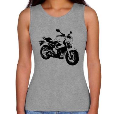 Imagem de Regata Feminina Moto XJ6 N Art - Foca na Moda, Cinza, GG