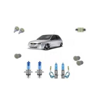 Imagem de Corsa Wind Sedan Classic Kit Farol Super Branca E Leds - Blue Lion
