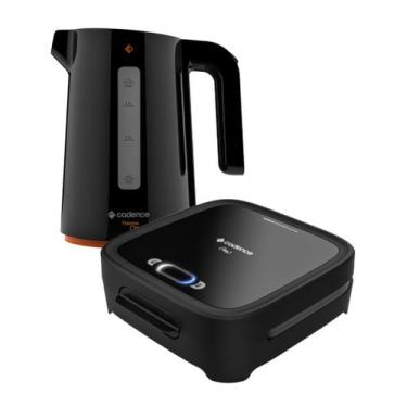 Imagem de Kit Click Cadence - Sanduicheira e Chaleira Contrast, 110V