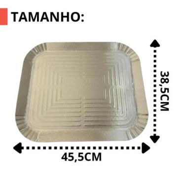 Imagem de Bandeja Laminada Para Bolo Torta Salgados Doces Brigadeiro Diversos Ta